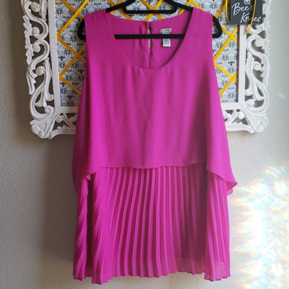 Dressy Fuchsia Blouse EUC
